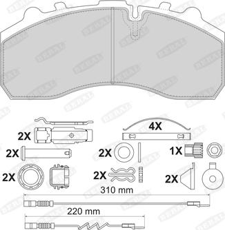 Beral 2917930004245504 - Kit pastiglie freno, Freno a disco autozon.pro