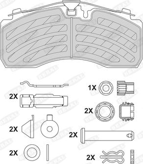 Beral 2925730004152004 - Kit pastiglie freno, Freno a disco autozon.pro