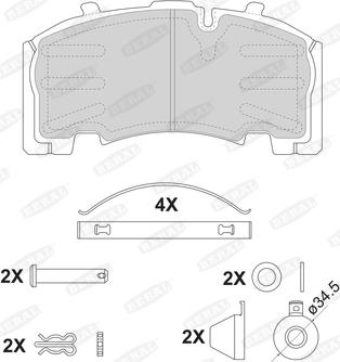 Beral 2926430004145754 - Kit pastiglie freno, Freno a disco autozon.pro