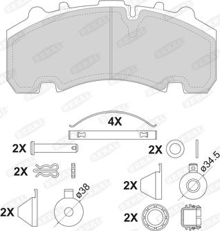 Beral 2926330004145754 - Kit pastiglie freno, Freno a disco autozon.pro