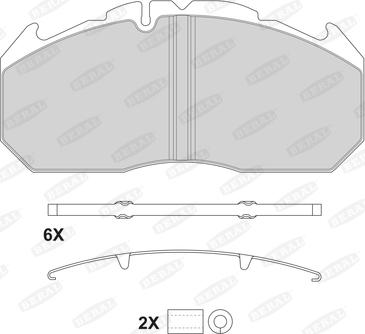 Beral 2921028004145504 - Kit pastiglie freno, Freno a disco autozon.pro