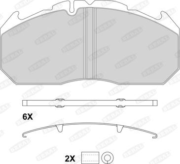 Beral 2921028004145684 - Kit pastiglie freno, Freno a disco autozon.pro