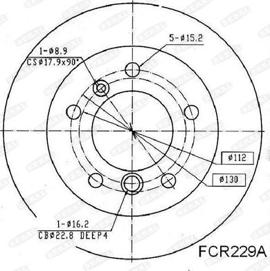 Beral BCR229A - Discofreno autozon.pro