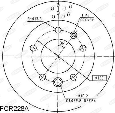 Beral BCR228A - Discofreno autozon.pro