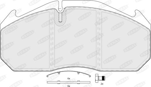 Beral BCV29083TK - Kit pastiglie freno, Freno a disco autozon.pro