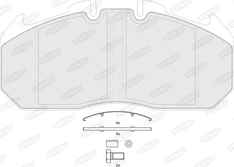 Beral BCV29131TK - Kit pastiglie freno, Freno a disco autozon.pro