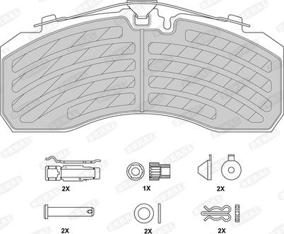 Beral BCV29253TK - Kit pastiglie freno, Freno a disco autozon.pro