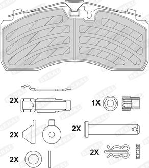 Beral BCV29257TK - Kit pastiglie freno, Freno a disco autozon.pro