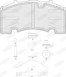 Beral BCV29264TK - Kit pastiglie freno, Freno a disco autozon.pro