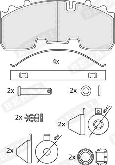 Beral BCV29265TK - Kit pastiglie freno, Freno a disco autozon.pro