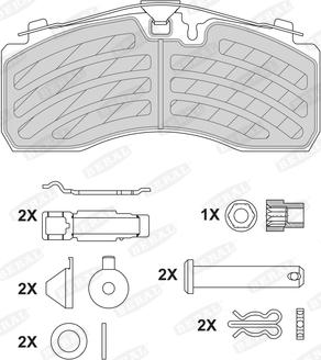 Beral BCV29287TK - Kit pastiglie freno, Freno a disco autozon.pro