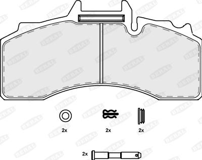 Beral BCV29227TK - Kit pastiglie freno, Freno a disco autozon.pro