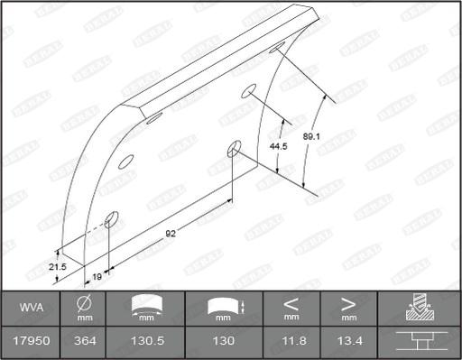 Beral KBL17290.3-1561 - Kit materiale d'attrito, Freno a tamburo autozon.pro