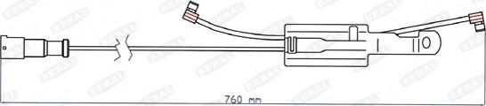 Beral UAI178 - Contatto segnalazione, Usura past. freno / mat. d'attrito autozon.pro