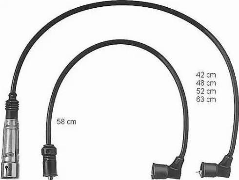 BorgWarner (BERU) ZEF432 - Kit cavi accensione autozon.pro