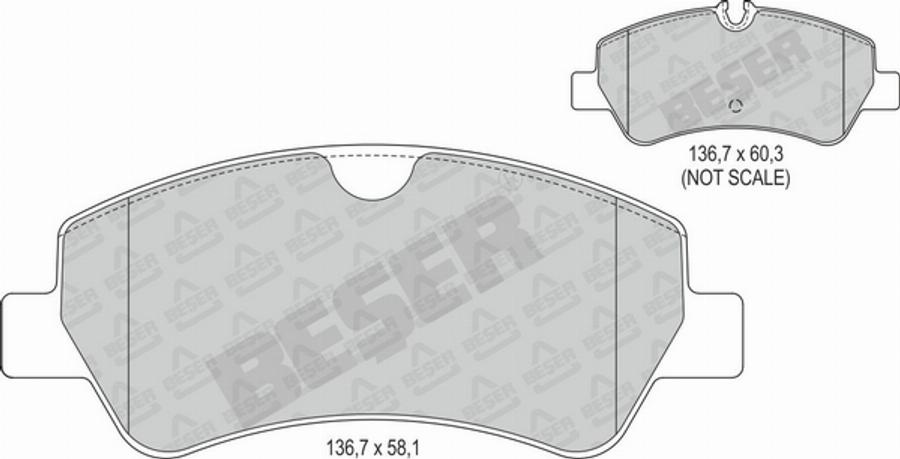 Beser 4175 - Kit pastiglie freno, Freno a disco autozon.pro