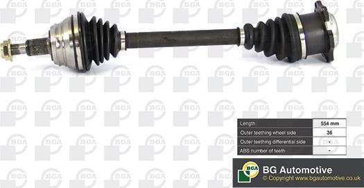 BGA DS9619L - Albero motore / Semiasse autozon.pro