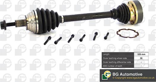 BGA DS9634L - Albero motore / Semiasse autozon.pro