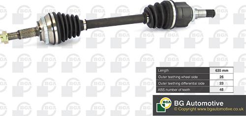 BGA DS7610L - Albero motore / Semiasse autozon.pro