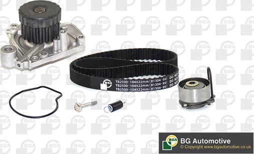 BGA TB2500CPK - Pompa acqua + Kit cinghie dentate autozon.pro