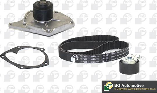 BGA TB7320CPK - Pompa acqua + Kit cinghie dentate autozon.pro