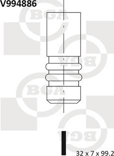 BGA V994886 - Valvola di aspirazione autozon.pro