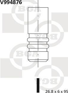 BGA V994876 - Valvola di aspirazione autozon.pro