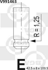 BGA V991463 - Valvola di aspirazione autozon.pro