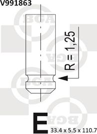 BGA V991863 - Valvola di aspirazione autozon.pro