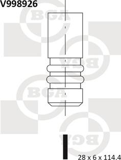 BGA V998926 - Valvola di aspirazione autozon.pro