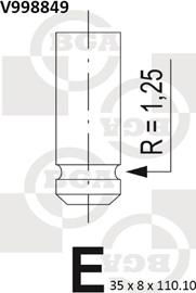 BGA V998849 - Valvola di aspirazione autozon.pro