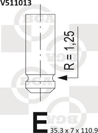 BGA V511013 - Valvola di aspirazione autozon.pro