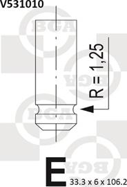 BGA V531010 - Valvola di aspirazione autozon.pro