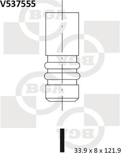 BGA V537555 - Valvola di scarico autozon.pro