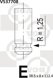 BGA V537708 - Valvola di aspirazione autozon.pro