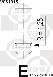 BGA V051315 - Valvola di aspirazione autozon.pro