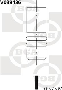 BGA V039486 - Valvola di aspirazione autozon.pro