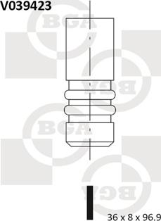 BGA V039423 - Valvola di aspirazione autozon.pro