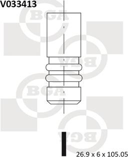 BGA V033413 - Valvola di aspirazione autozon.pro