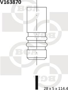 BGA V163870 - Valvola di aspirazione autozon.pro