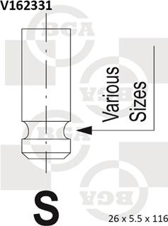 BGA V162331 - Valvola di scarico autozon.pro