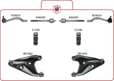 Birth BRLOGAN - Kit riparazione, Sospensione ruota autozon.pro