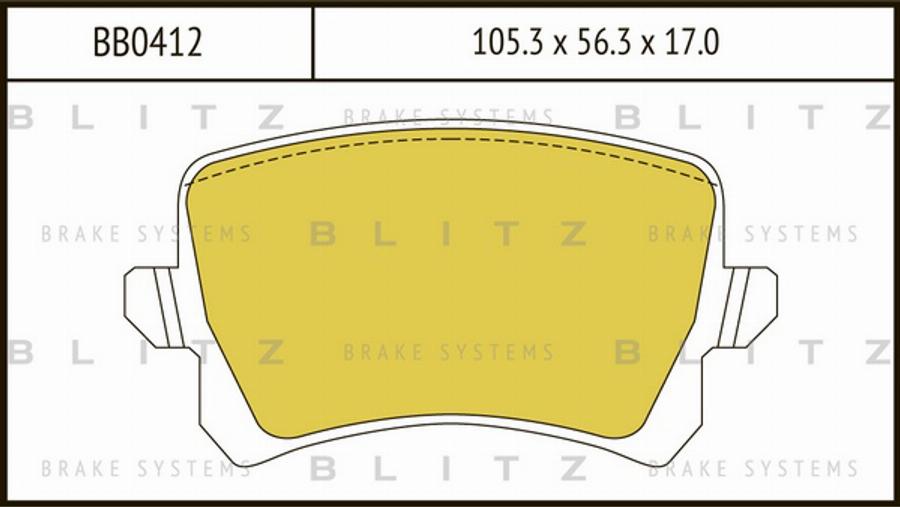 Blitz BB0412 - Kit pastiglie freno, Freno a disco autozon.pro