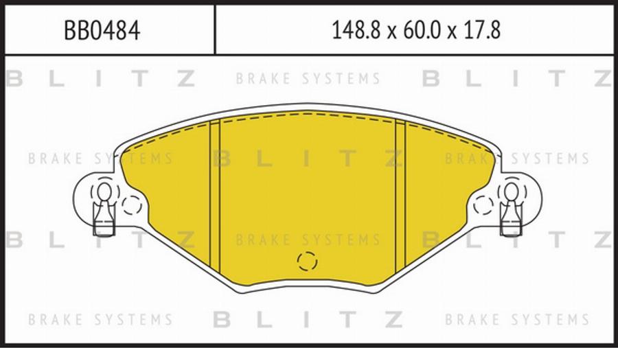 Blitz BB0484 - Kit pastiglie freno, Freno a disco autozon.pro