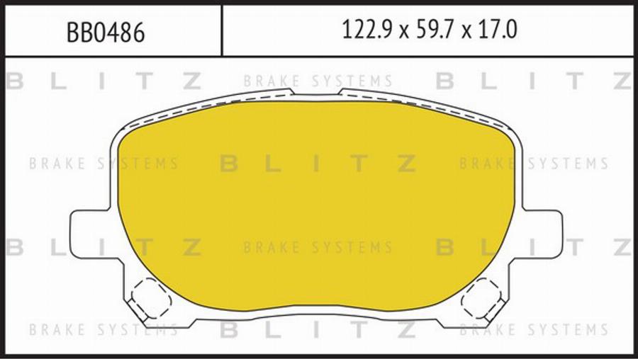 Blitz BB0486 - Kit pastiglie freno, Freno a disco autozon.pro