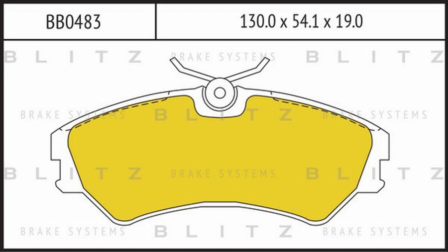 Blitz BB0483 - Kit pastiglie freno, Freno a disco autozon.pro