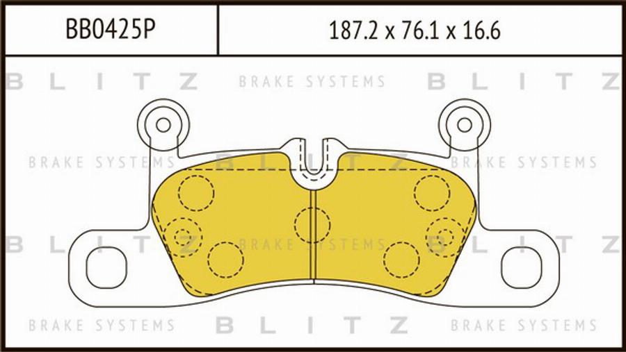 Blitz BB0425P - Kit pastiglie freno, Freno a disco autozon.pro