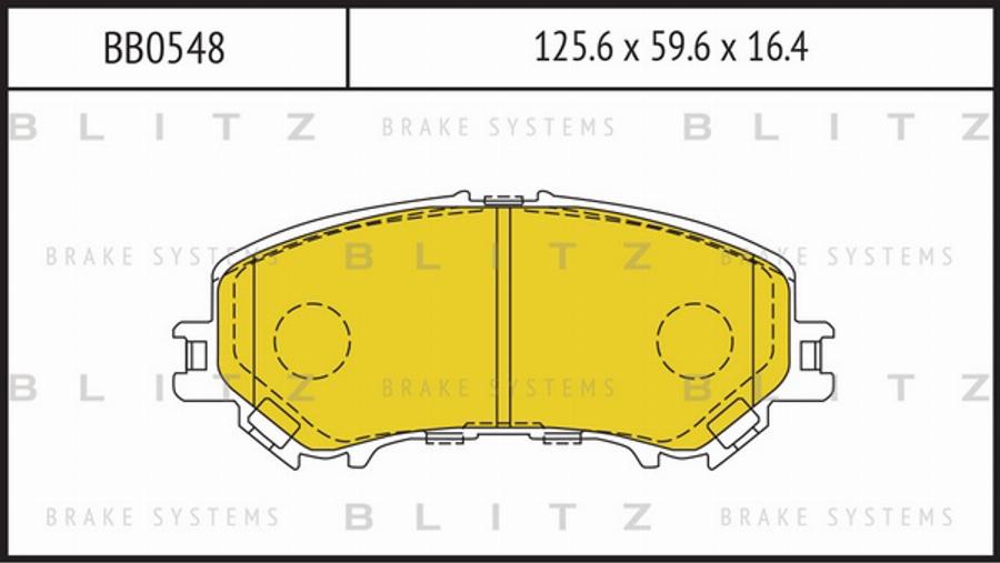 Blitz BB0548 - Kit pastiglie freno, Freno a disco autozon.pro