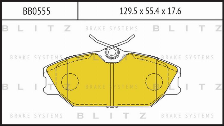 Blitz BB0555 - Kit pastiglie freno, Freno a disco autozon.pro