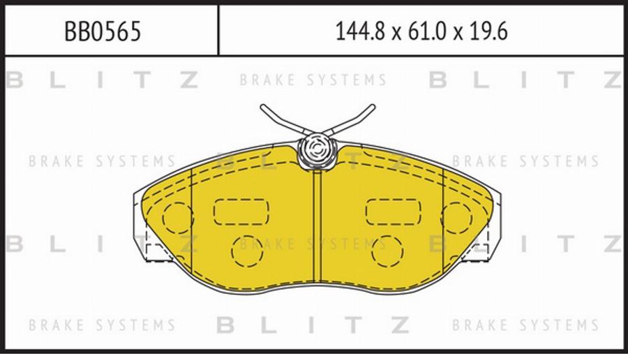 Blitz BB0565 - Kit pastiglie freno, Freno a disco autozon.pro